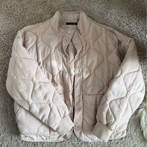 Black Tape Blush Quilted Jacket